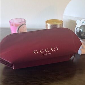 Gucci Beauty Wine Red Cosmetic Pouch